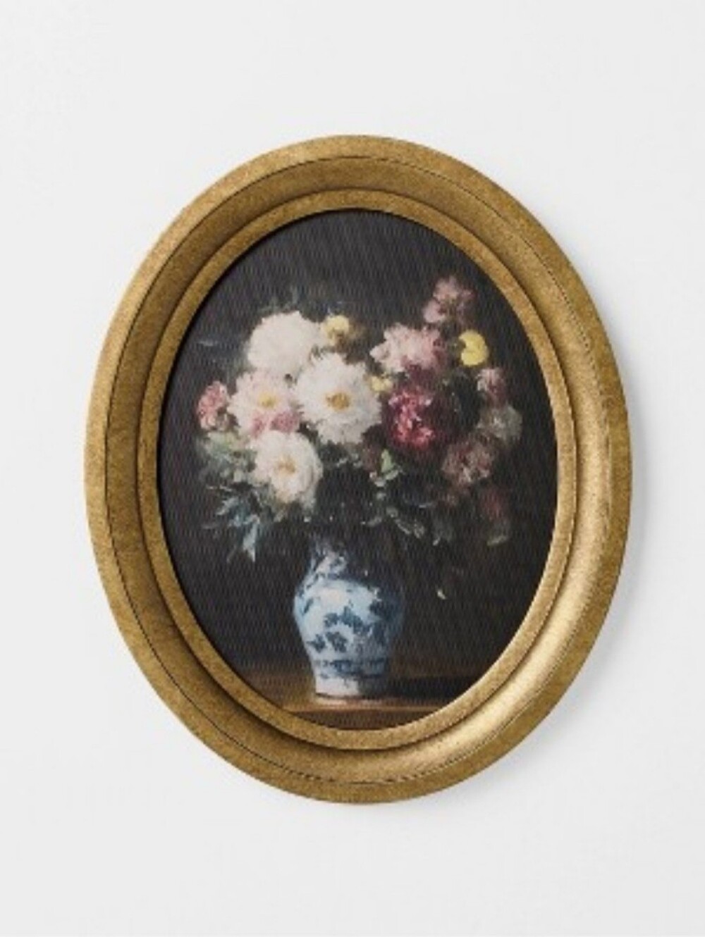 Threshold Designed With Studio McGee 9"x11" Oval Floral Bouquet Framed Wall